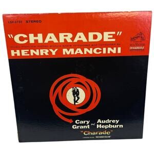 Vintage 1963 Charade Motion Picture Soundtrack by Henry Mancini LP Vinyl Record